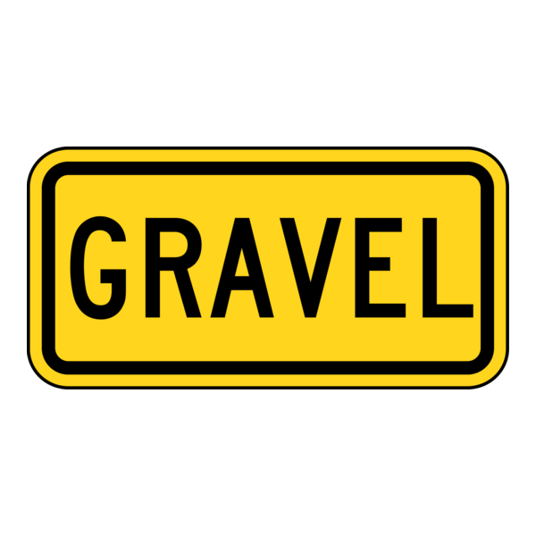 GRAVEL TRAFFIC SIGN Logo PNG Vector