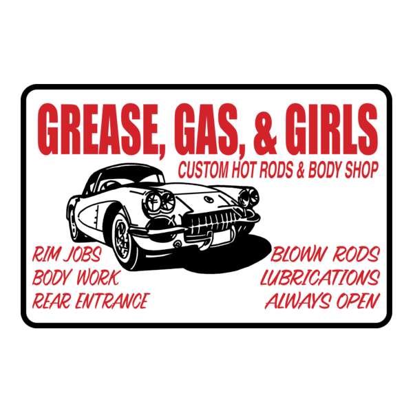 GREASE GAS GIRLS SIGN Logo PNG Vector