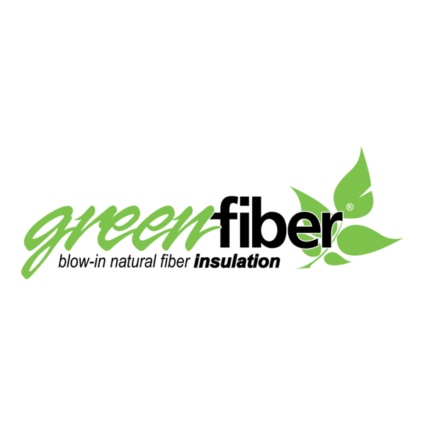Green Fiber Insulation Logo PNG Vector