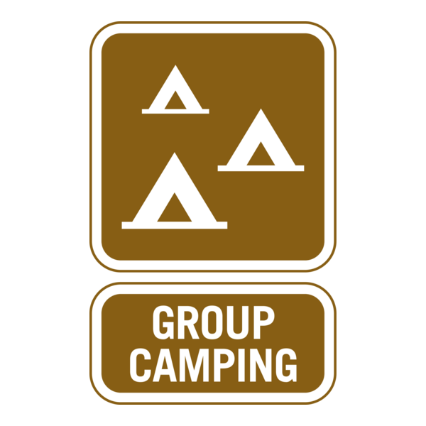 GROUP CAMPING TOURIST SIGN Logo PNG Vector