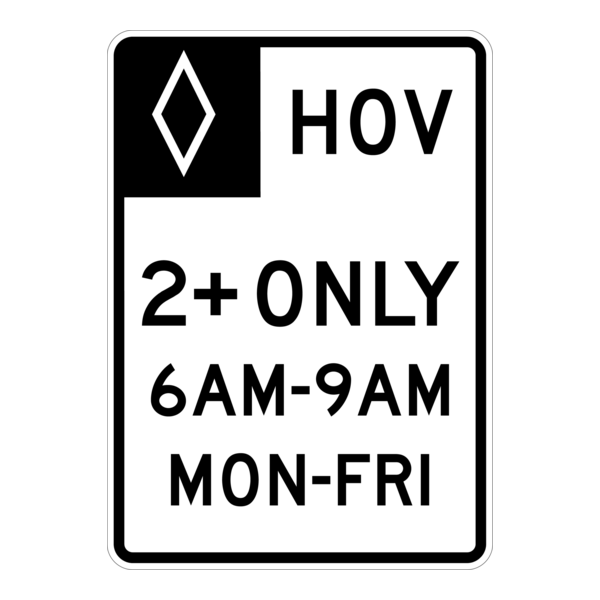 HOV 2+ ONLY Logo PNG Vector