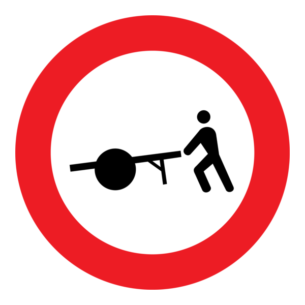 HUMAN TRACTION ROAD SIGN Logo PNG Vector