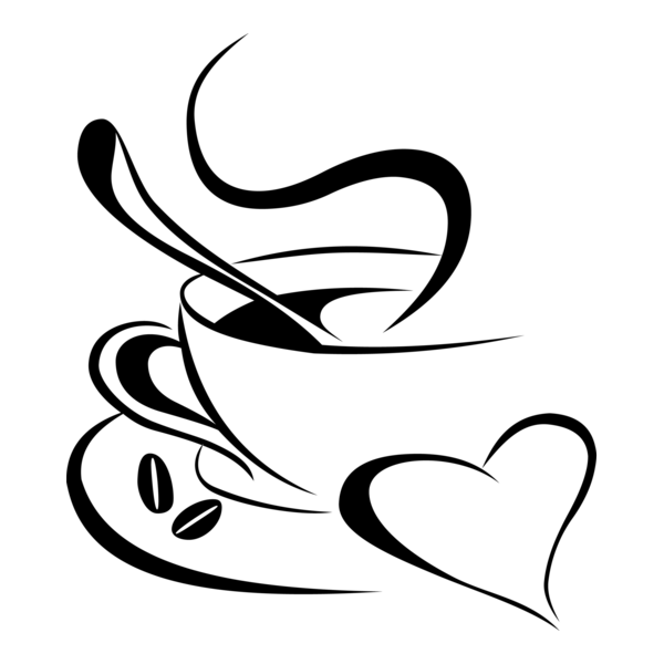 I Love Coffee Logo PNG Vector