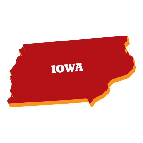 IOWA 3D MAP Logo PNG Vector
