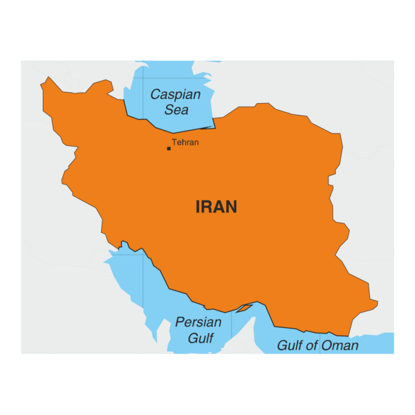 IRAN MAP Logo PNG Vector
