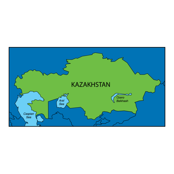 KAZAKHSTAN MAP Logo PNG Vector