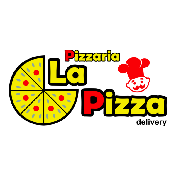 La Pizza Logo PNG Vector