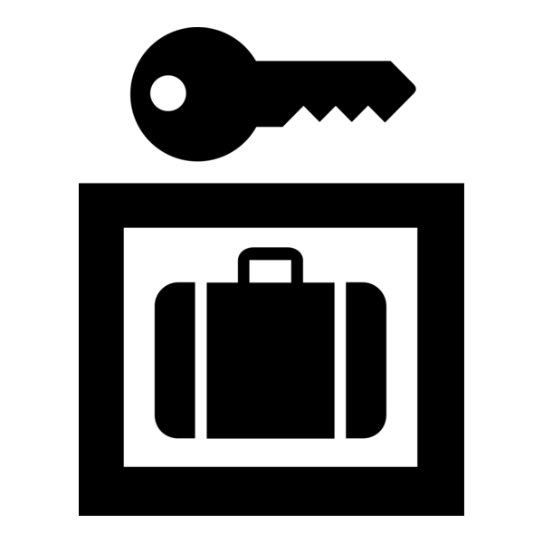 LUGGAGE LOCKER PICTOGRAM SIGN Logo PNG Vector