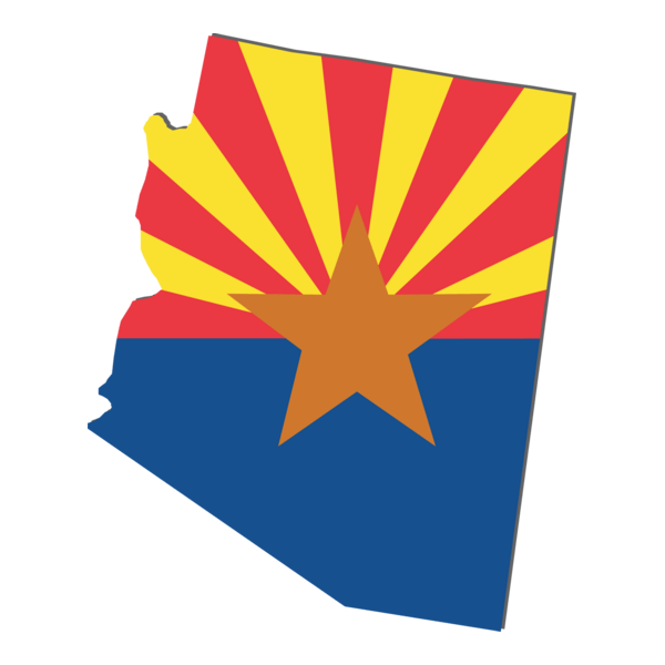 MAP OF ARIZONA Logo PNG Vector