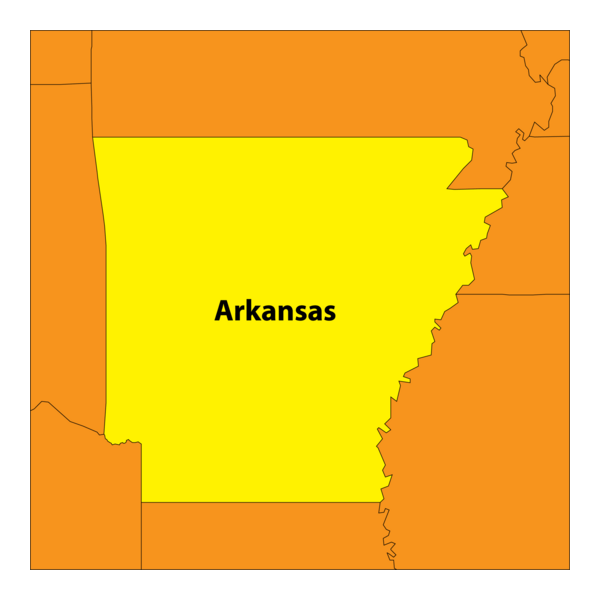 MAP OF ARKANSAS Logo PNG Vector