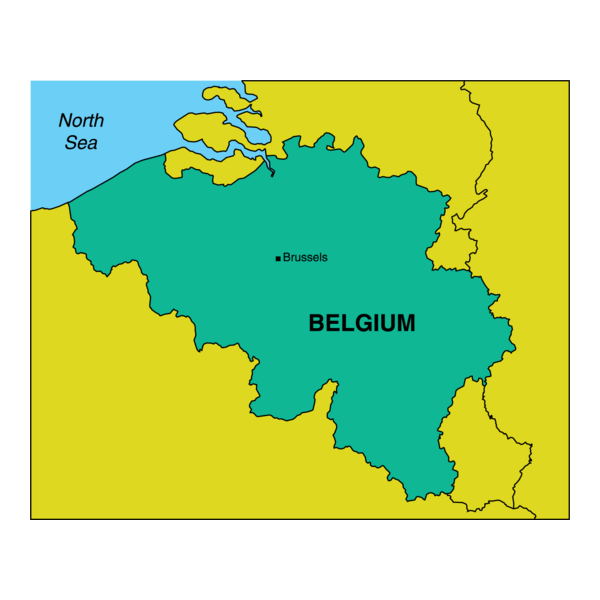 MAP OF BELGIUM Logo PNG Vector