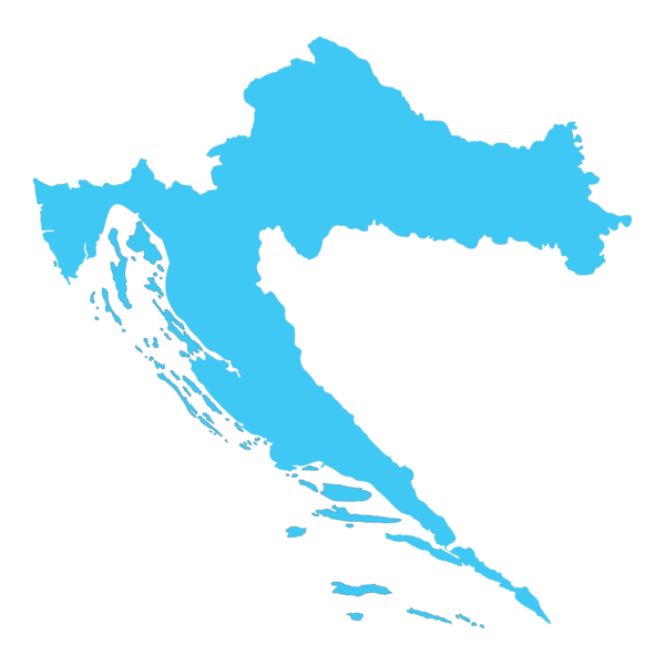 MAP OF CROATIA Logo PNG Vector