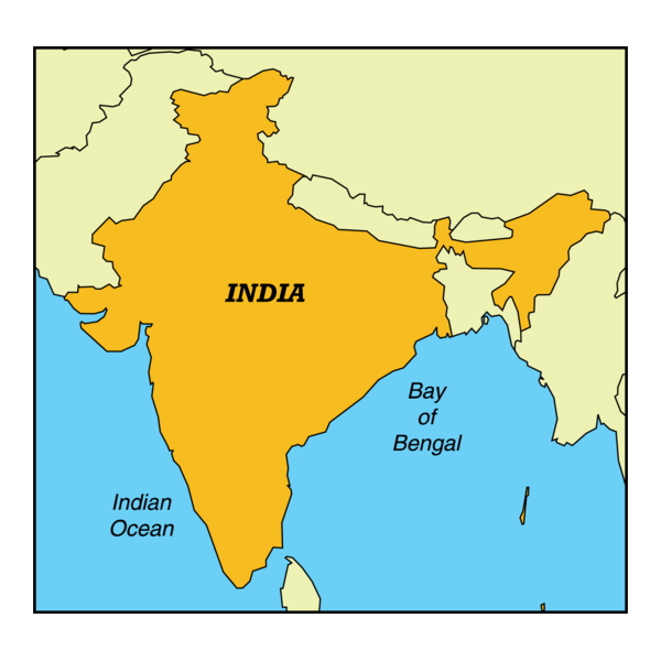 MAP OF INDIA Logo PNG Vector