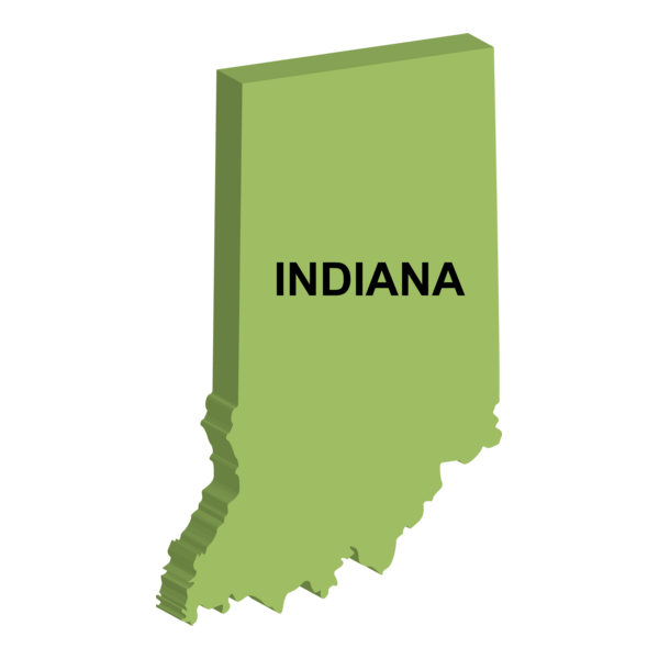 MAP OF INDIANA Logo PNG Vector