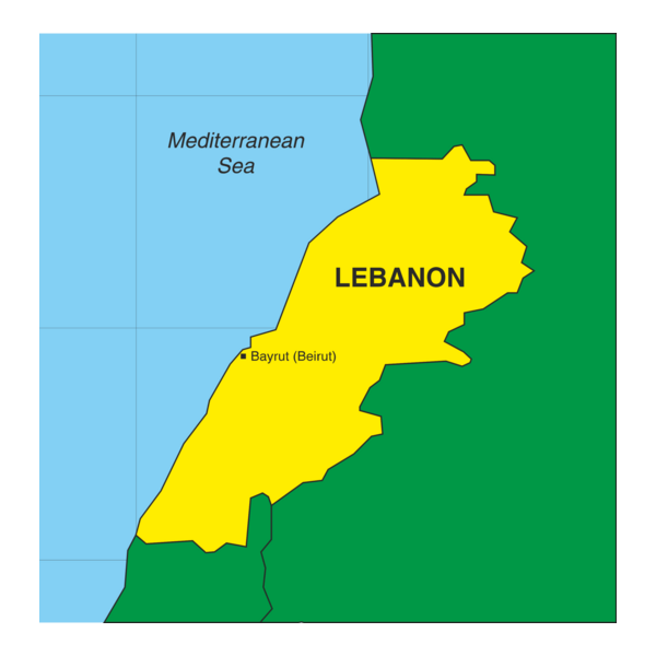 MAP OF LEBANON Logo PNG Vector