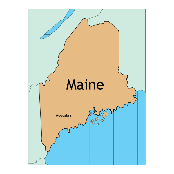 MAP OF MAINE Logo PNG Vector
