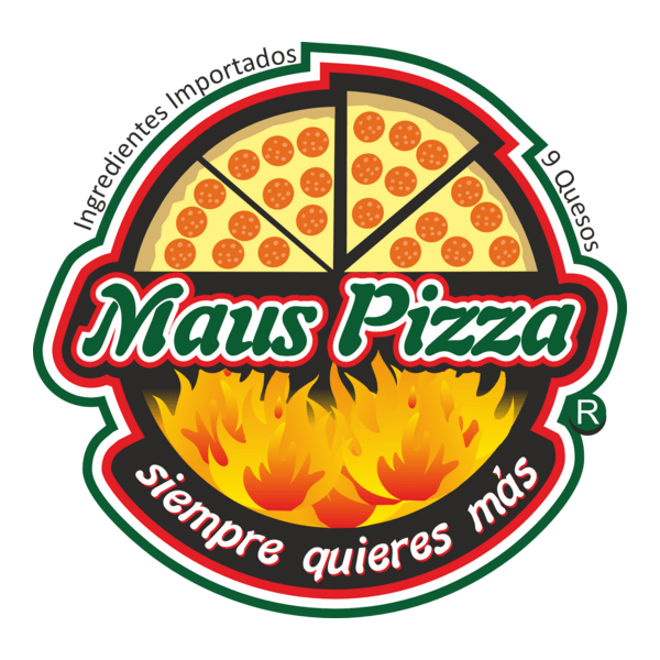 Maus Pizza Logo PNG Vector