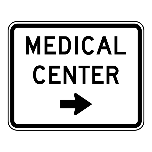 MEDICAL CENTER TRAFFIC SIGN Logo PNG Vector