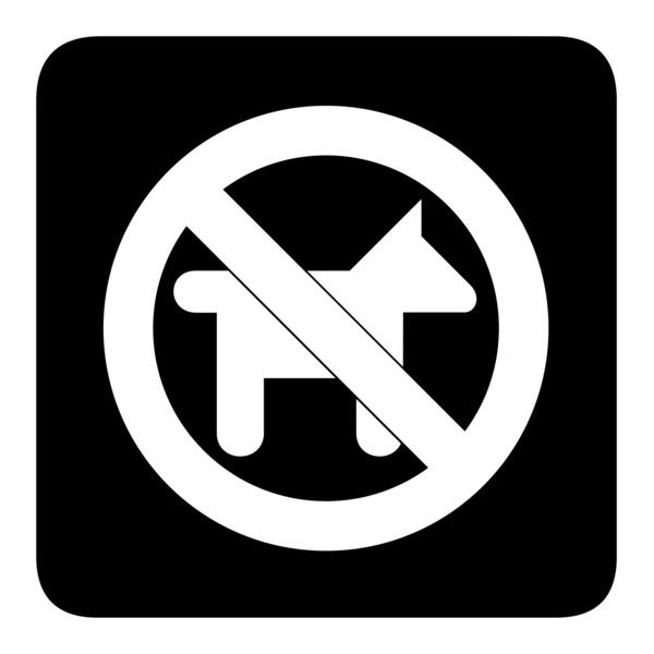 NO ANIMALS ALLOWED SIGN Logo PNG Vector