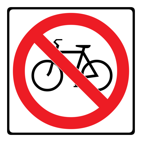 NO BICYCLES SIGN Logo PNG Vector