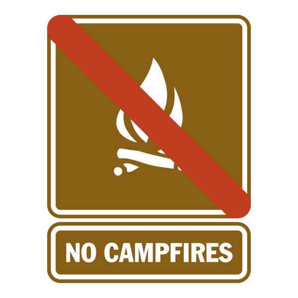 NO CAMPFIRES Logo PNG Vector