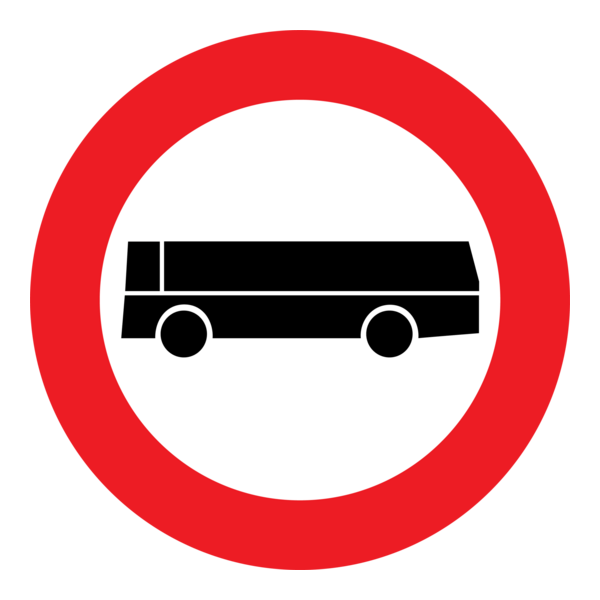 NO ENTRY FOR PASSENGER VEHICLES Logo PNG Vector
