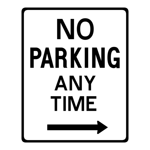 NO PARKING ANY TIME SIGN 2 Logo PNG Vector