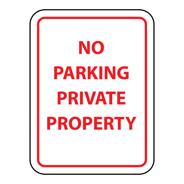 NO PARKING PRIVATE PROPERTY SIGN Logo PNG Vector