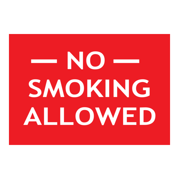 NO SMOKING ALLOWED SIGN Logo PNG Vector