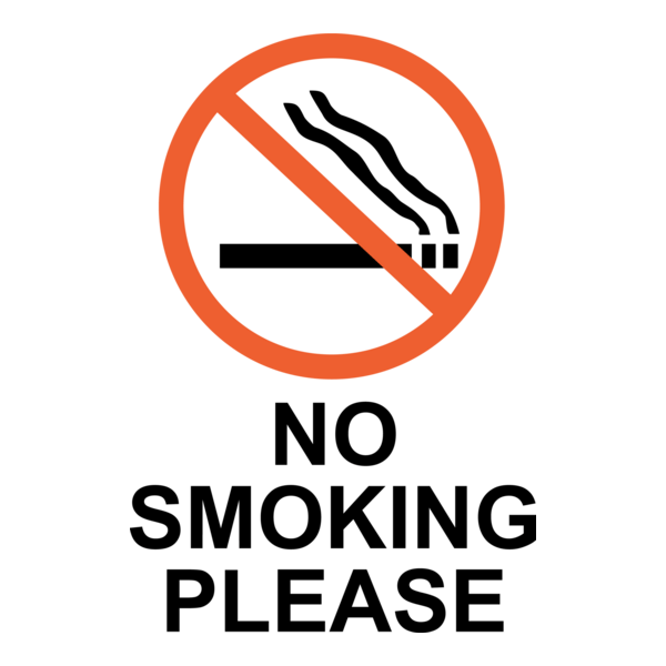 NO SMOKING PLEASE SIGN Logo PNG Vector