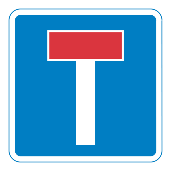 NO THROUGH ROAD Logo PNG Vector