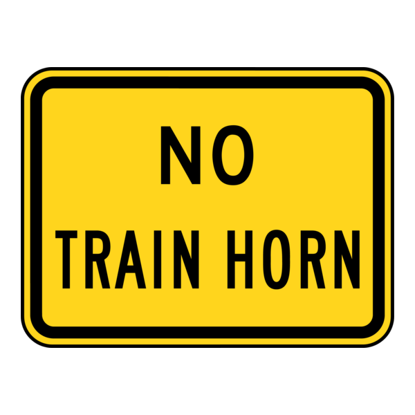 NO TRAIN HORN SIGN Logo PNG Vector