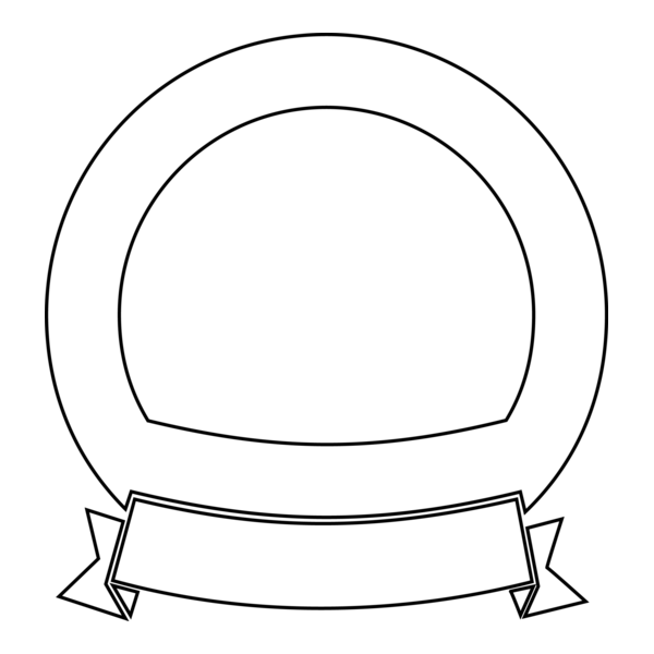 OUTLINE RIBBON AND SHIELD Logo PNG Vector