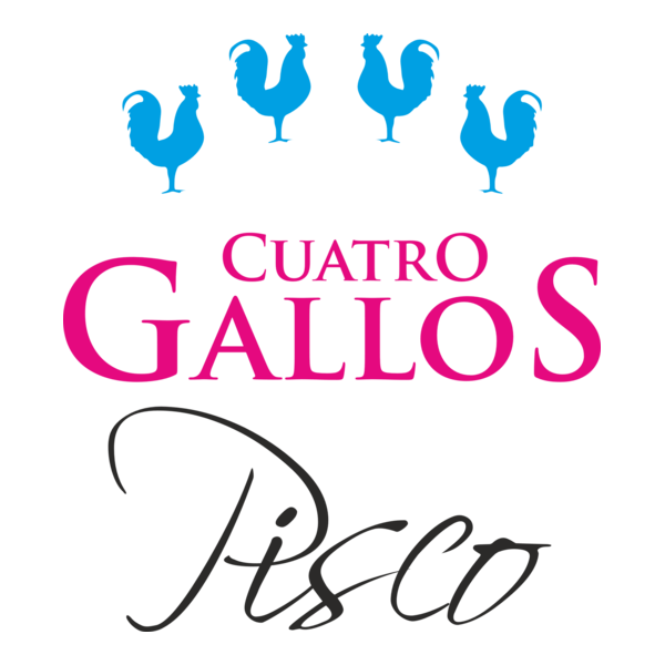 Pisco Cuatro Gallos Logo PNG Vector