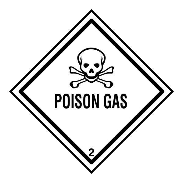 POISON GAS SKULL SIGN Logo PNG Vector