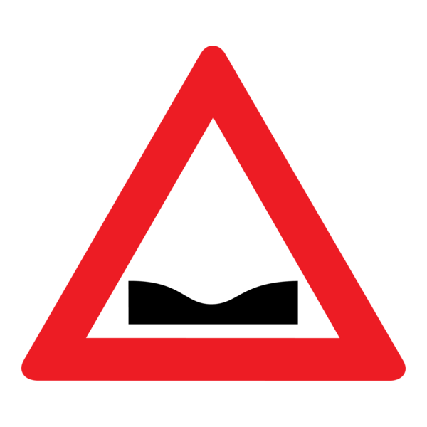 POTHOLE ROAD SIGN Logo PNG Vector
