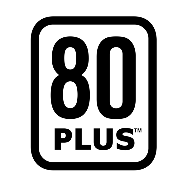 Power Supply 80 PLUS Certification Logo PNG Vector