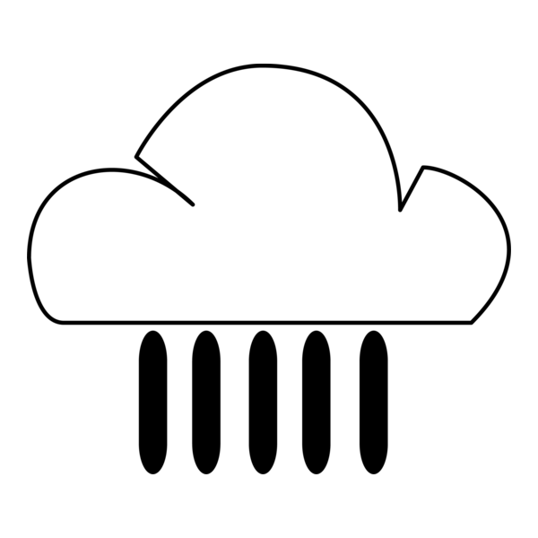 RAIN SHOWERS WEATHER SYMBOL Logo PNG Vector