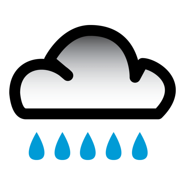 RAIN WEATHER SYMBOL Logo PNG Vector