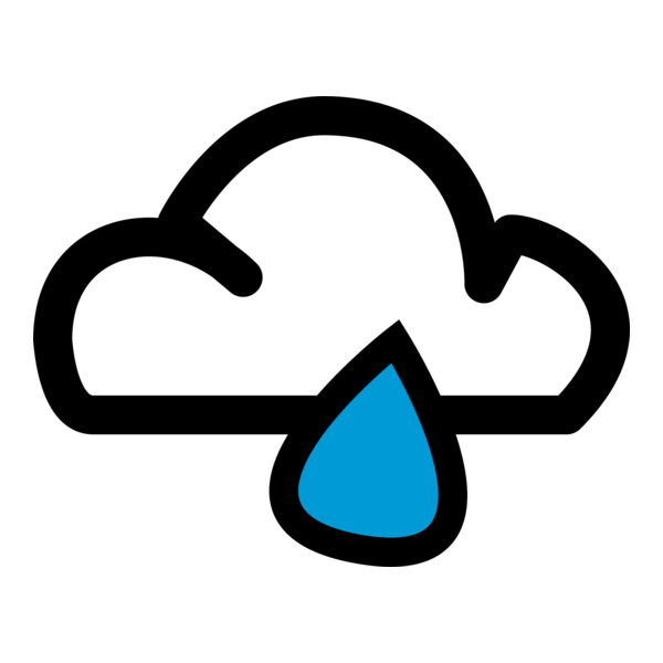 RAIN WEATHER SYMBOL Logo PNG Vector