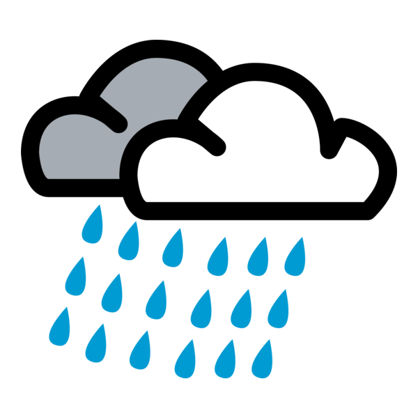 RAINY WEATHER SYMBOL Logo PNG Vector