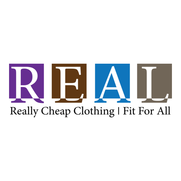 Real Clothing Brand by Stareon Logo PNG Vector