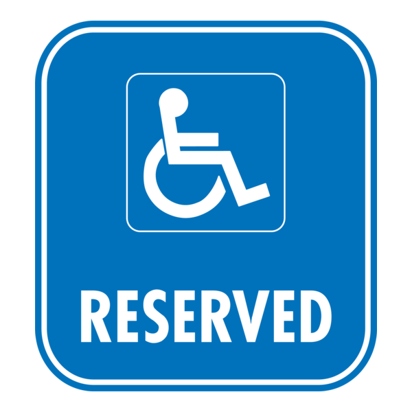 RESERVED PARKING ROAD SIGN Logo PNG Vector