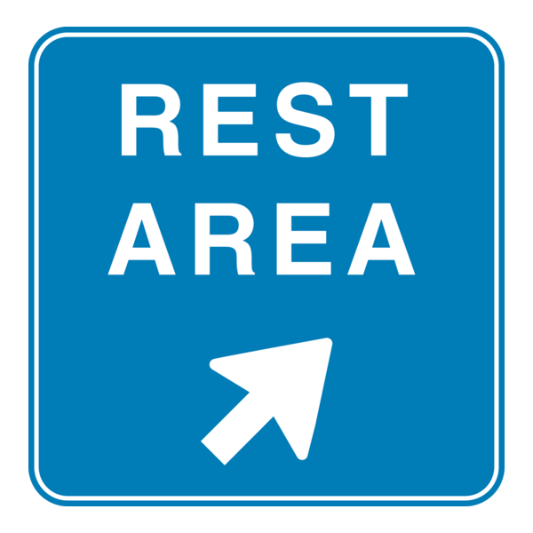 REST AREA ROAD SIGN Logo PNG Vector