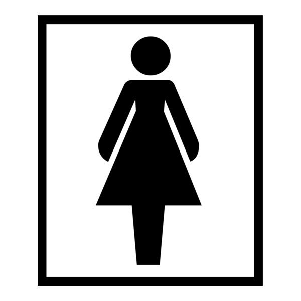 RESTROOM FOR WOMEN SIGN Logo PNG Vector