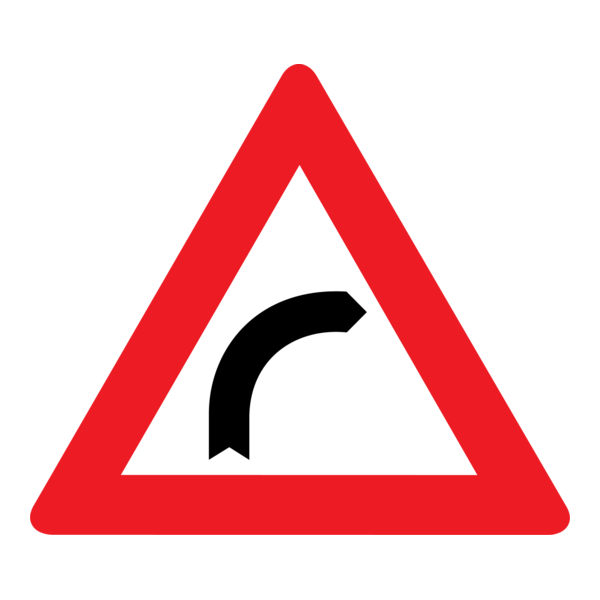 RIGHT BEND SIGN Logo PNG Vector