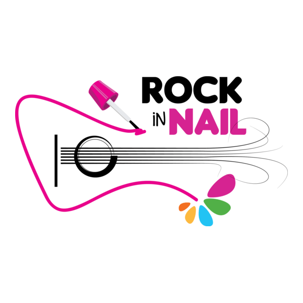 Rock in Nail Logo PNG Vector