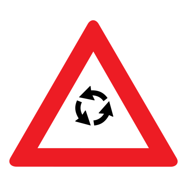 ROUNDABOUT SIGN Logo PNG Vector