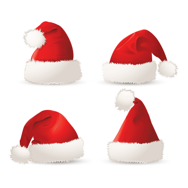 Santa Hat Christmas Logo PNG Vector