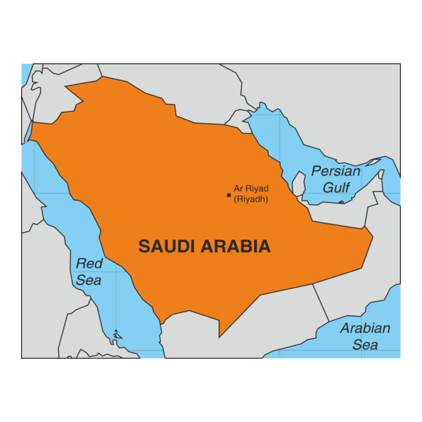 SAUDI ARABIA MAP Logo PNG Vector